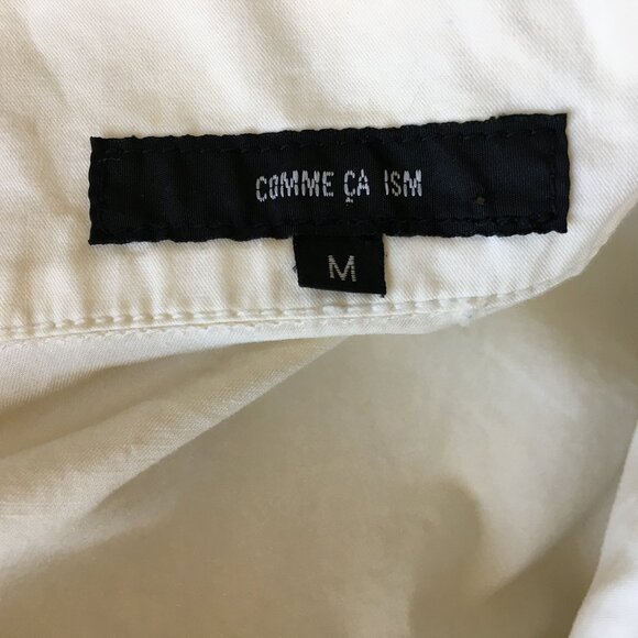 COMME CA ISM Ivory Belted 3/4-Long Sleeve Collared Button Dress - Picture 2 of 16